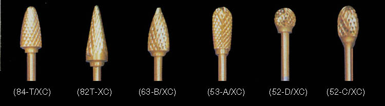 Burs Titanium Nitride Coating - Coarse Cut