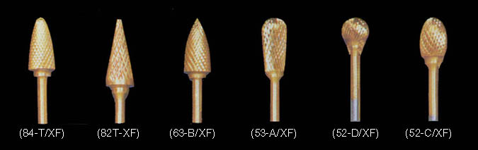 Burs Titanium Nitride Coating - Fine Cut